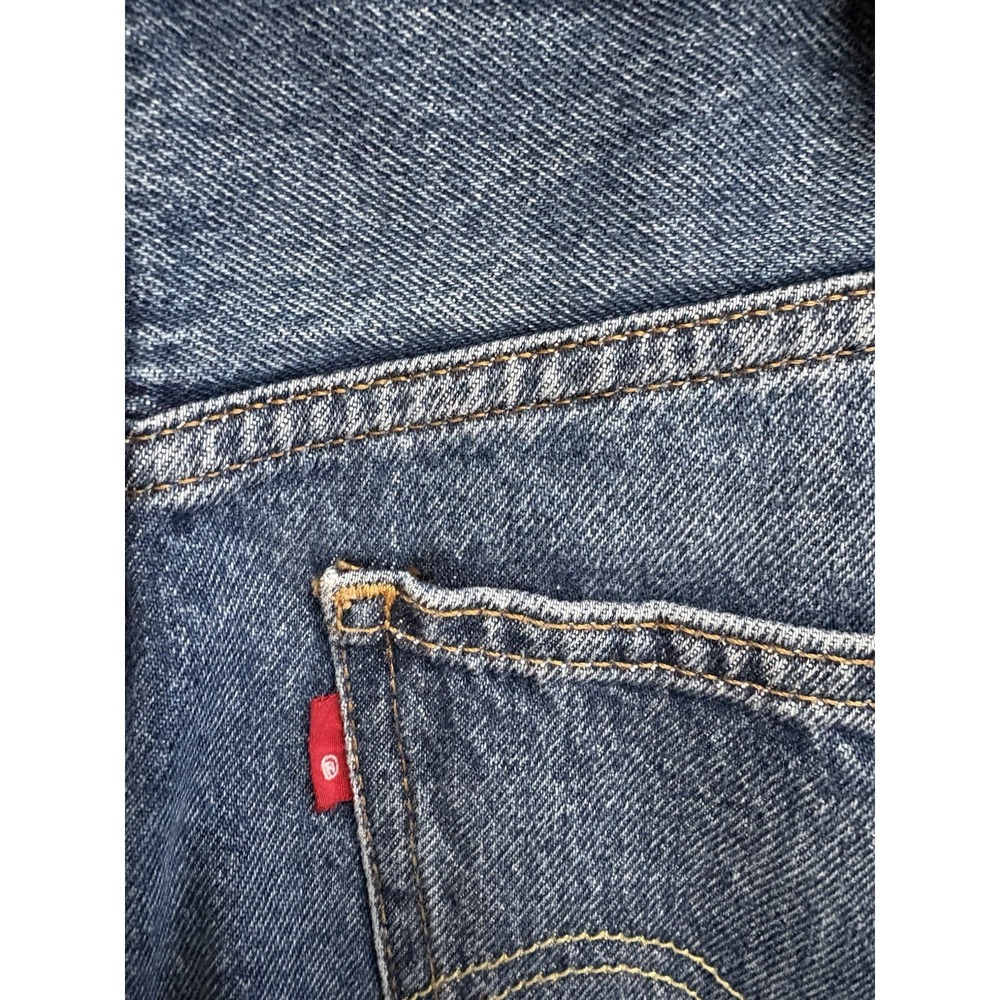 NEW Levi's High Rise Back Slit Skirt Women Size 33 Levi's Demi Skirt JEAN SKIRT - Picture 11 of 14